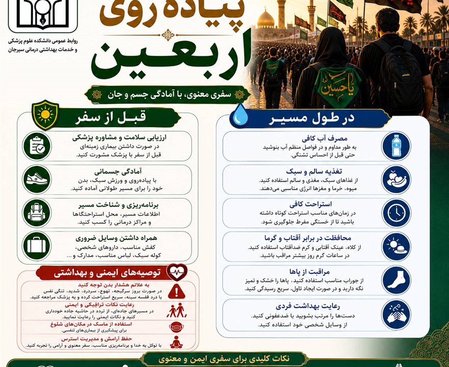 راهکارهای مؤثر در پیاده‌روی اربعین